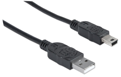 CABLE USB V2.0 A-MINI B 1.8M NEGRO