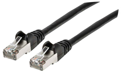 Cable Intellinet Red Cat6a S/FTP RJ45 50 Micras 30cm Color Negro