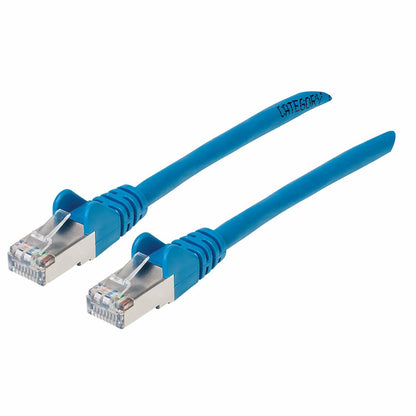 CABLE DE RED PATCH CAT6A RJ45 0.90M SFTP BLINDADO AZUL