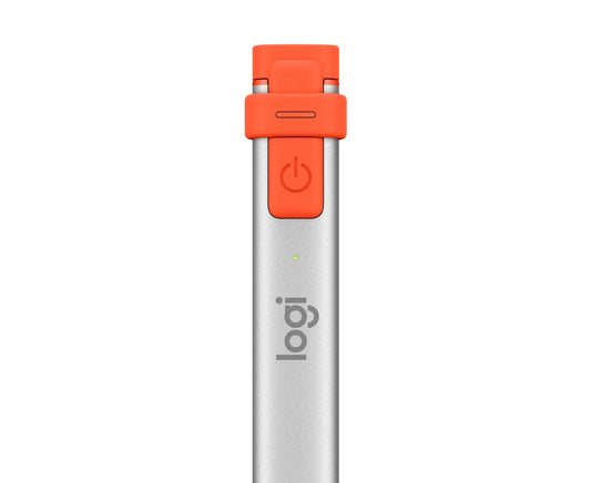 Logitech Crayon lápiz digital 20 g Naranja, Plata