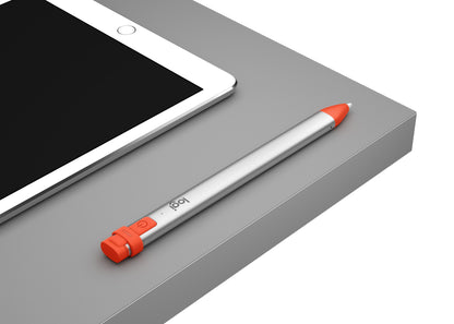 Logitech Crayon lápiz digital 20 g Naranja, Plata