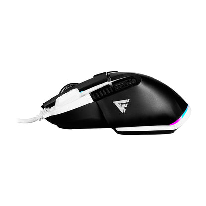 MOUSE GAME FACTOR MOG602 LASER PIXART 3370 19 000 DPI 6 BOTONES  1