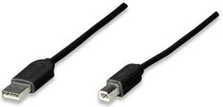 CABLE USB A-B 1.8M IMPRESORA NEGRO