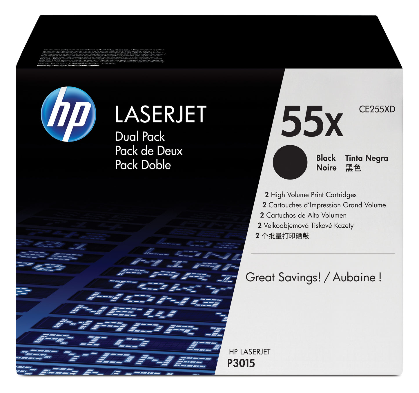 HP LASERJET P3015 DUAL PACK CE255XD