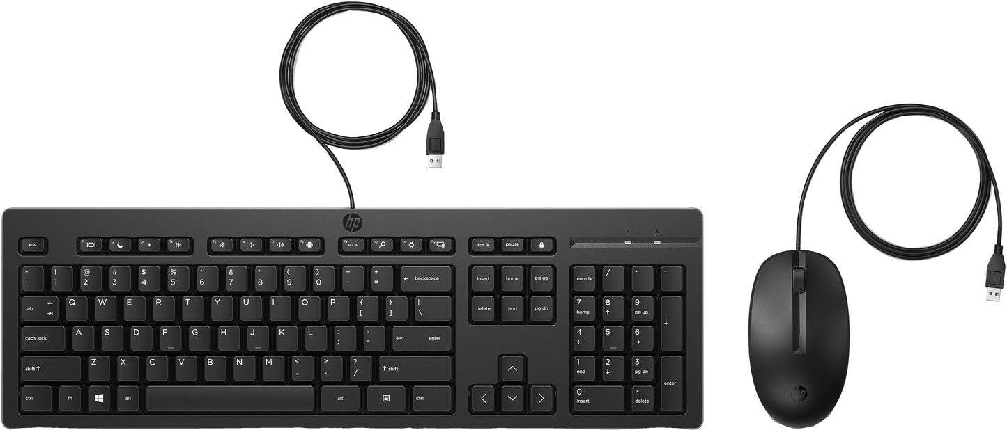 HP Combinación de mouse y teclado con cable 225