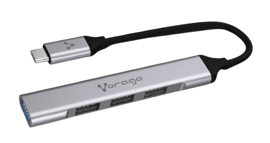 CONCENTRADOR HUB VORAGO HU-200 4 PUERTOS USB SLIM TIPO C