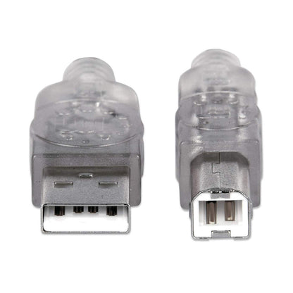 CABLE USB A-B 5.0M IMPRESORA PLATA