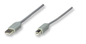 Cable Manhattan USB A-B 4.5m Color Gris