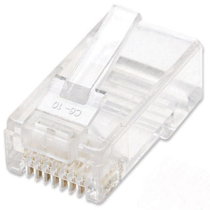 PLUG MODULAR RJ45 UTP CAT6 MULTIFILAR BOTE CON 100 PIEZAS