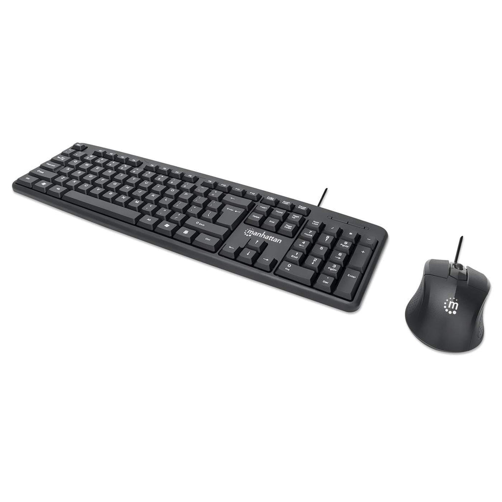 KIT TECLADO Y MOUSE ALAMBRICO OPTICO CONEXION USB ESP