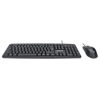 KIT TECLADO Y MOUSE ALAMBRICO OPTICO CONEXION USB ESP