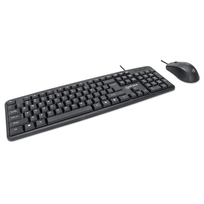 KIT TECLADO Y MOUSE ALAMBRICO OPTICO CONEXION USB ESP