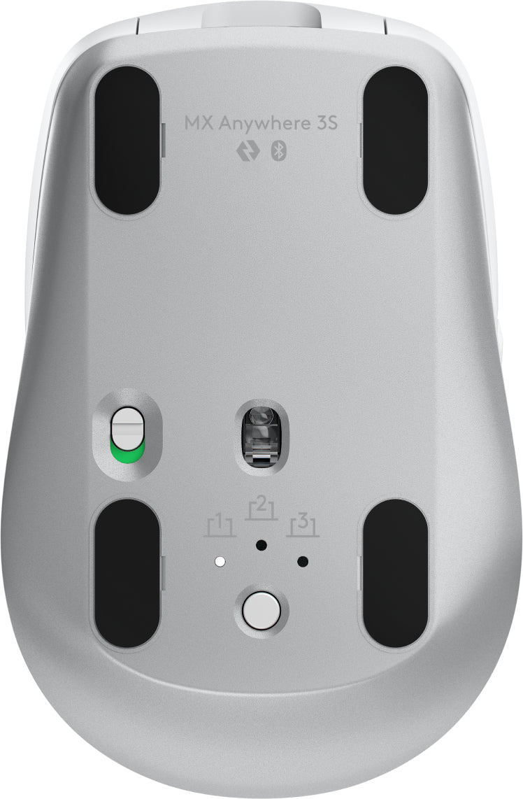 Logitech MX Anywhere 3S ratón Oficina Diestro RF inalámbrico + bluetooth Laser 8000 DPI