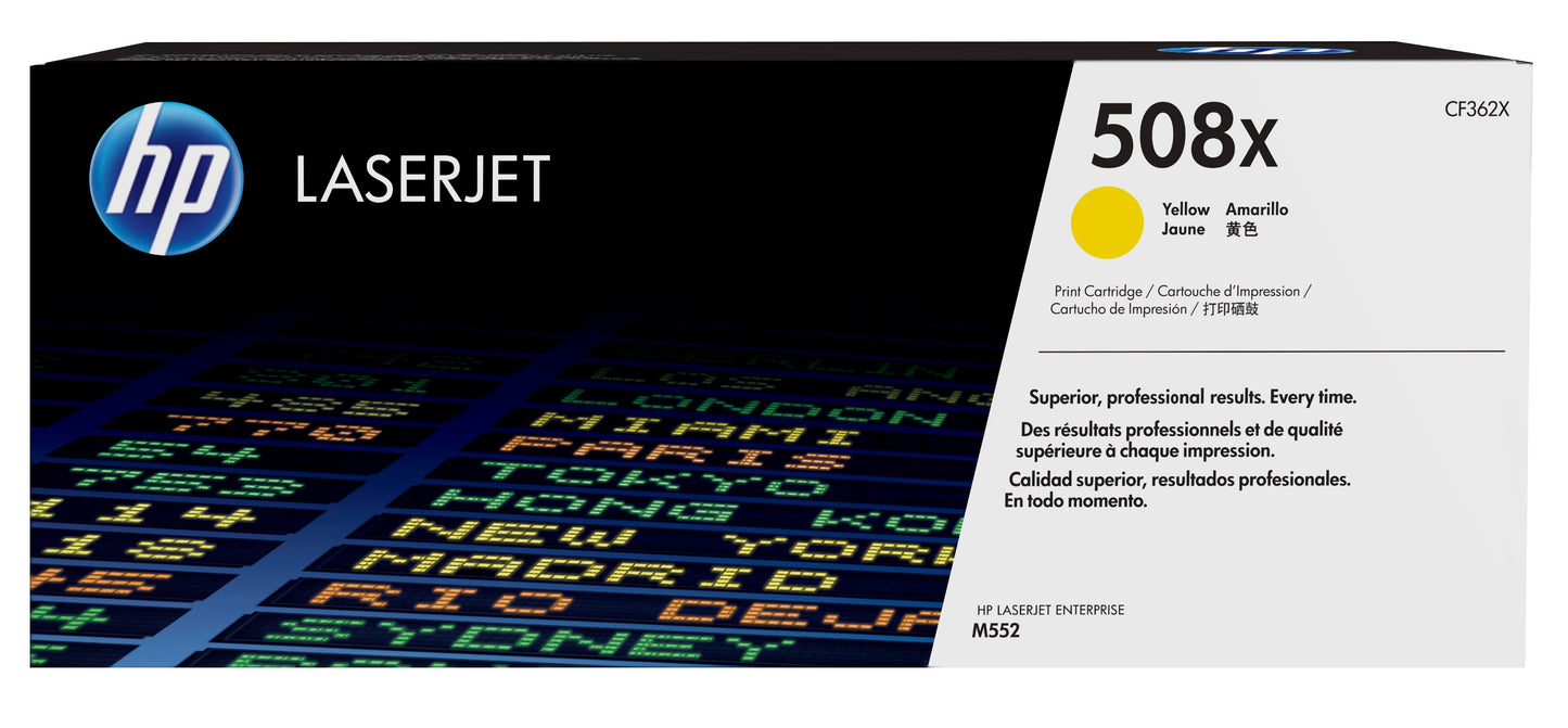 HP 508X YELLOW LASERJET TONER CARTRIDGE