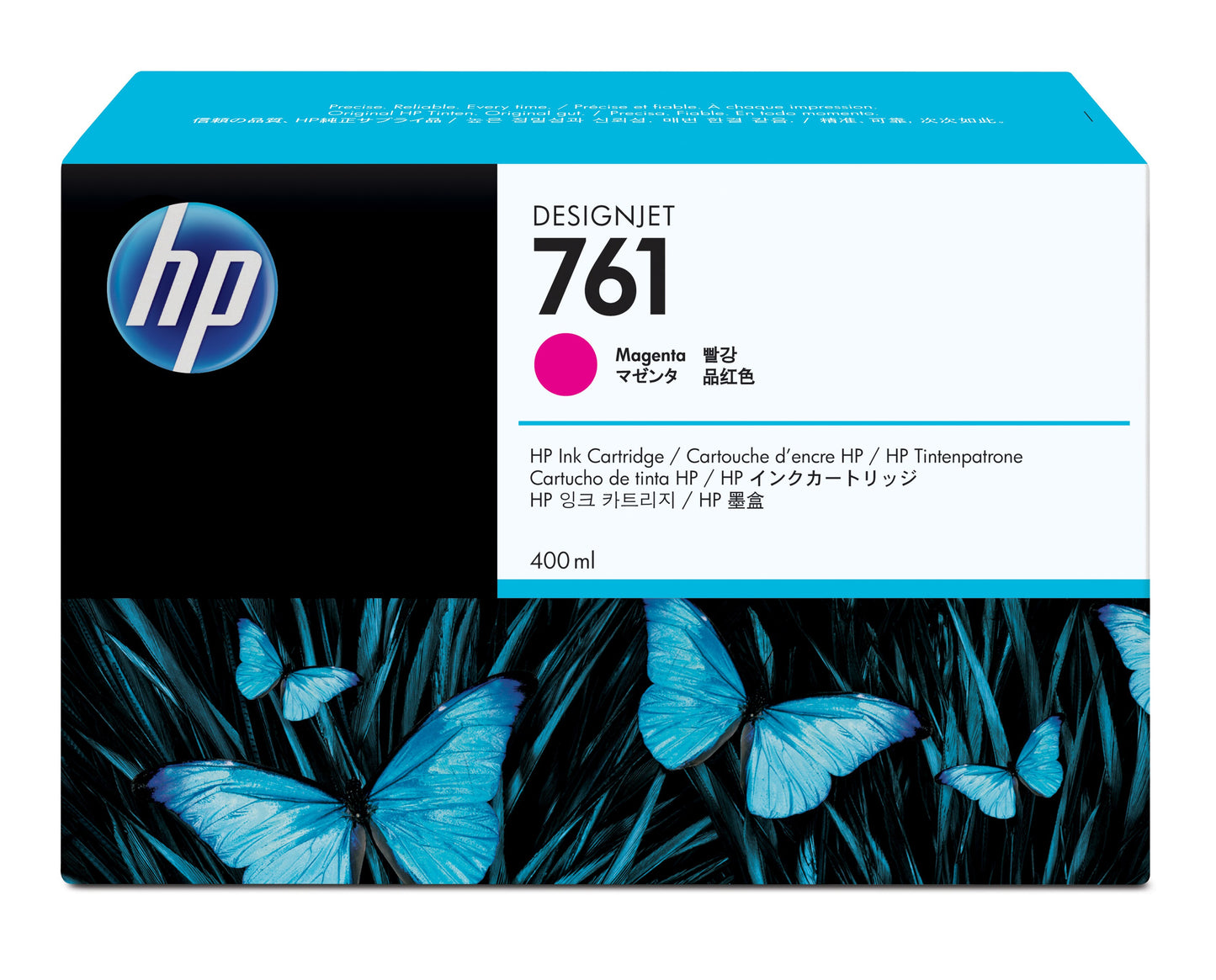 TINTA HP LF 761 MAGENTA T7100 DESIGNJET 400ML