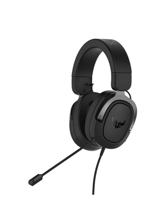 Audífonos Asus TUF Gaming H3 Gun Metal 3.5mm Stereo Virtual 7.1 con Mic Compatible PC Mac PS5 XBOX NSwitch Gris Negro