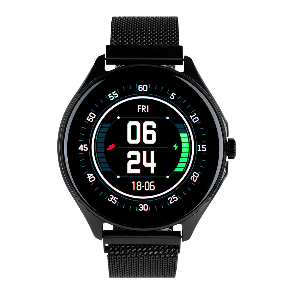 Smart Watch Vorago SW-505 Redondo IP67 Bluetooth Pantalla AMOLED 1.43"  Táctil Negro 2 Extensibles