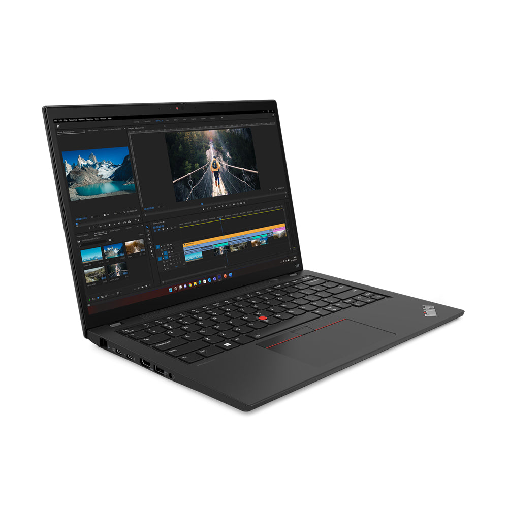 Lenovo ThinkPad T14 Intel® Core™ i7 i7-1355U Computadora portátil 35.6 cm (14") WUXGA 16 GB DDR5-SDRAM 512 GB SSD Wi-Fi 6E (802.11ax) Windows 11 Pro Negro