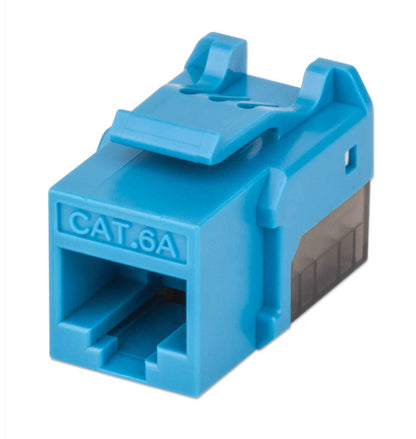 JACK RJ45 CAT6A UTP KEYSTONE DE IMPACTO AZUL