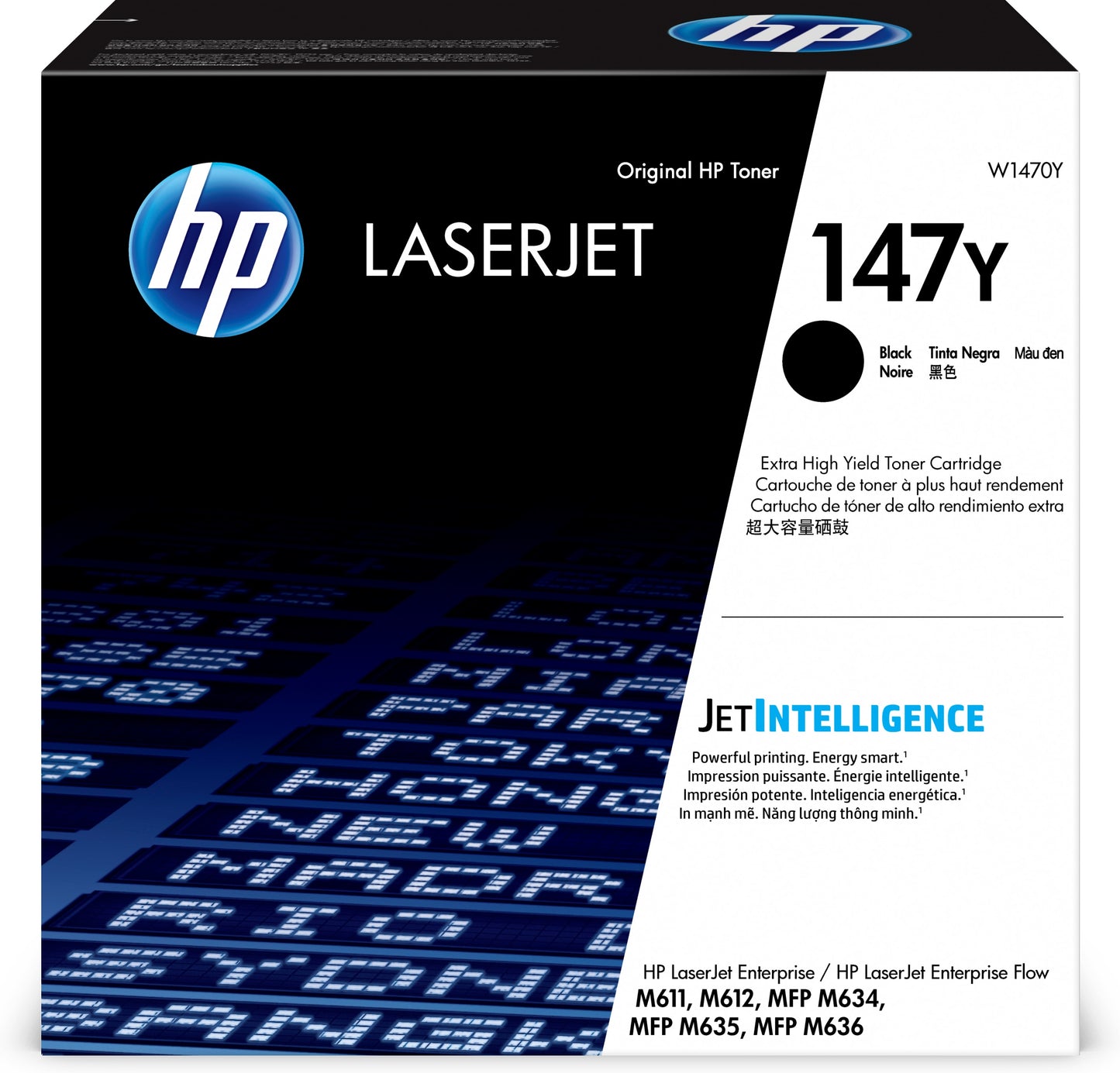 Tóner HP Original LaserJet 147Y Extra Alto Rendimiento 42K Páginas Color Negro