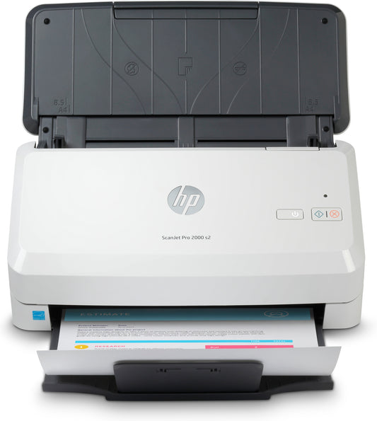 HP Scanjet Pro 2000 s2 Sheet-feed Scanner Escáner alimentado con hojas 600 x 600 DPI A4 Negro, Blanco