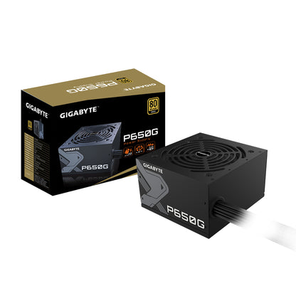 Fuente de Poder Gigabyte GP-P650G 650W ATX 12V 80 Plus Gold 20+4 pin Fan 120mm Negro