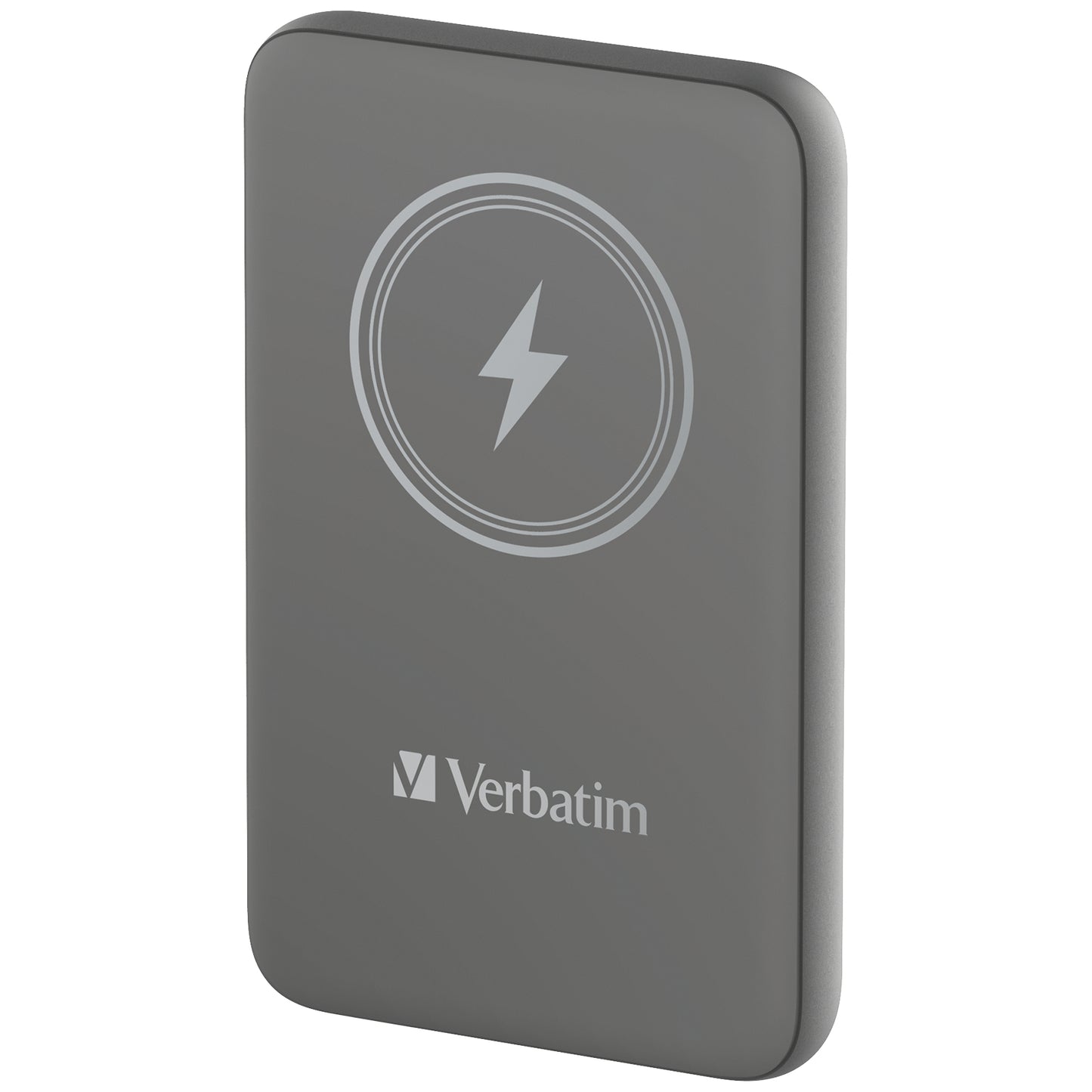 Cargador Verbatim Charge and Go Power Bank Carga Inalámbrica 10000mAh Magnetica Color Gris