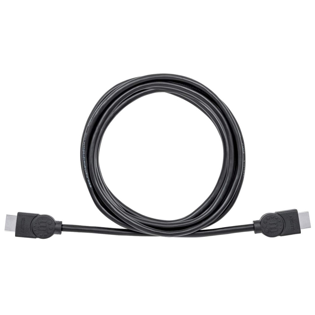 Cable Manhattan HDMI 1.4 M-M Alta Velocidad Canal Ethernet 3m Color Negro