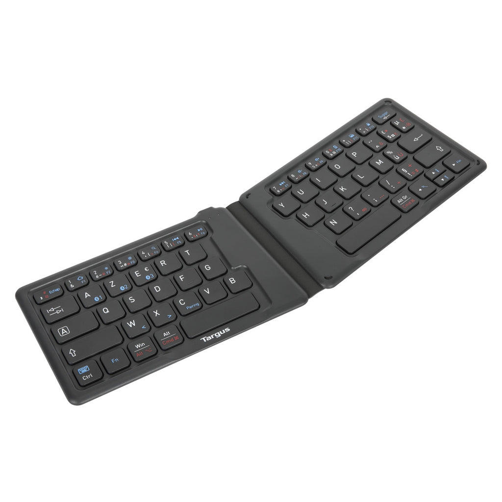 TECLADO TARGUS ANTIMICROBIAL BLUETOOTH PLEGABLE ERGONOMICO NEGRO