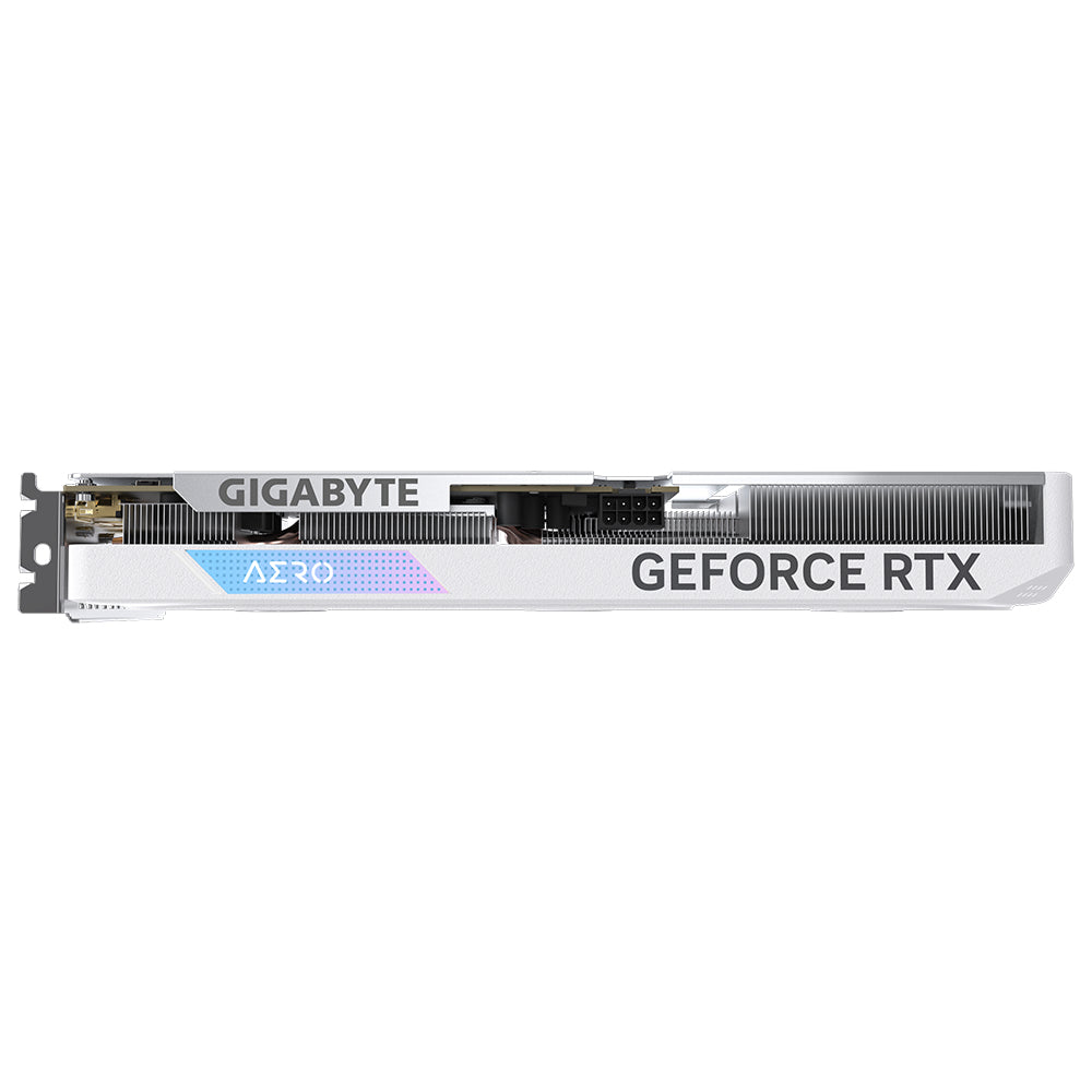 Tarjeta de Video Gigabyte Aero Geforce RTX4060 OC 8GB White Triple Fan GDDR6 PCIe 4.0 2xHDMI 2xDP