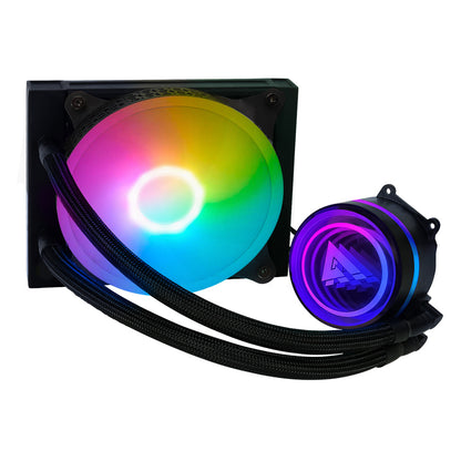 Enfriamiento Líquido Game Factor LQG501 120mm RGB TDP 150W 1 Ventilador 70 CFM Color Negro