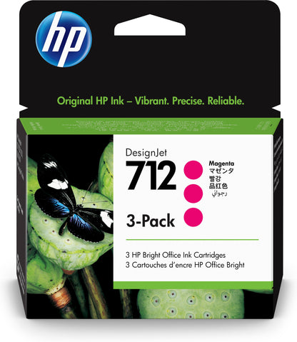 HP 712 MAGENTA 29ML 3-PACK TINTA AMPLIO FORMATO 3ED78A