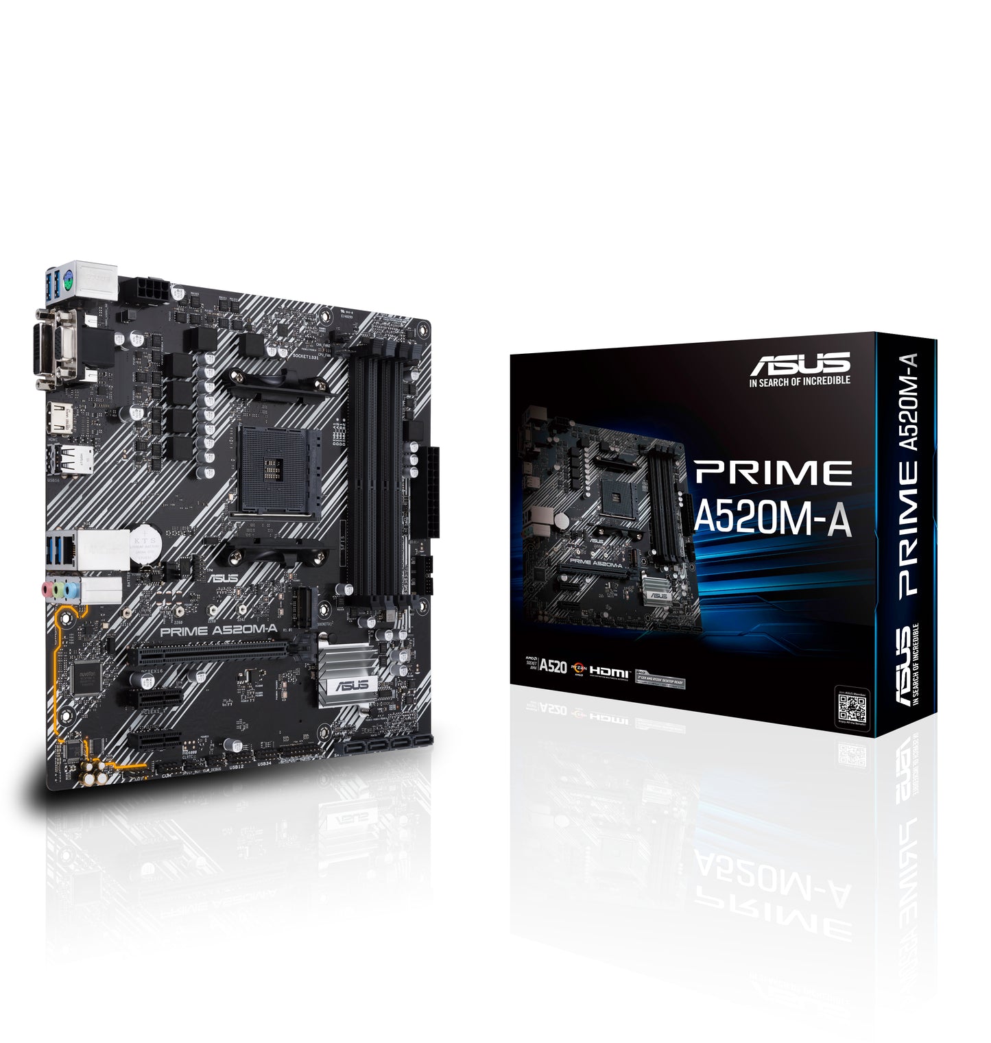 Tarjeta Madre Asus AMD A520 Socket AM4 Licencia Gestión Remota ASUS Control Center Express 4 Bancos de Memoria DDR4