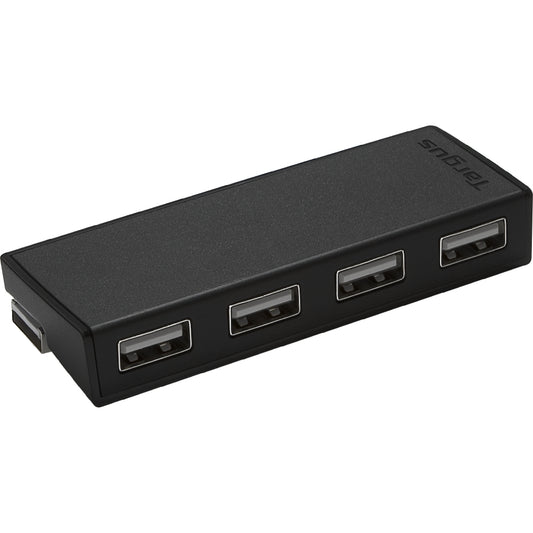 HUB 4 PUERTOS USB 2.0 WINDOWS Y MAC ALIMENTACION USB NEGRO