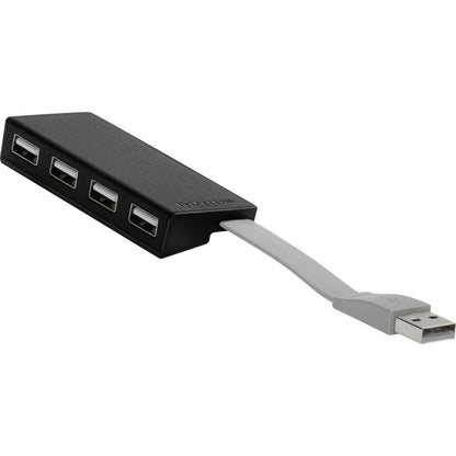 HUB 4 PUERTOS USB 2.0 WINDOWS Y MAC ALIMENTACION USB NEGRO