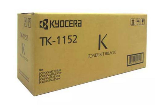 Tóner Kyocera TK-1152 3K Páginas Compatible P2235dn/P2235dn/P2235dw/M2135dn/M2135dn/M2635dw Color Negro