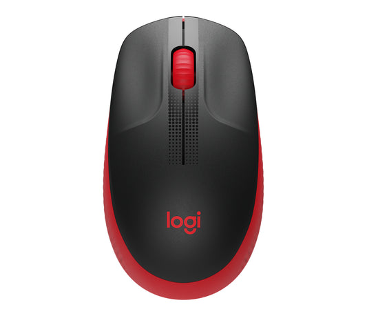 MOUSE INALAMBRICO M190 AMBIDIES DE TAMANO REGULAR COLOR ROJO