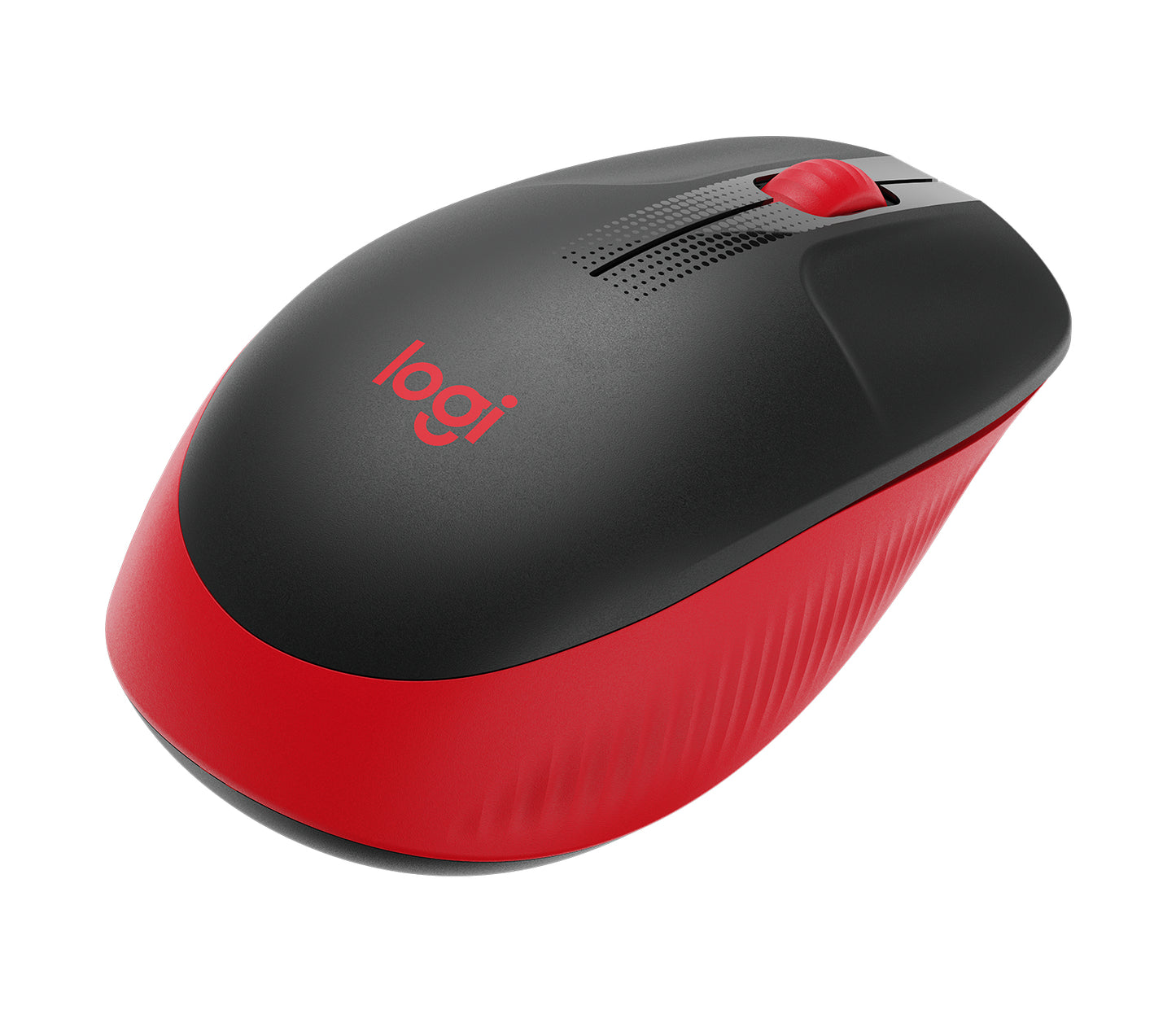 MOUSE INALAMBRICO M190 AMBIDIES DE TAMANO REGULAR COLOR ROJO