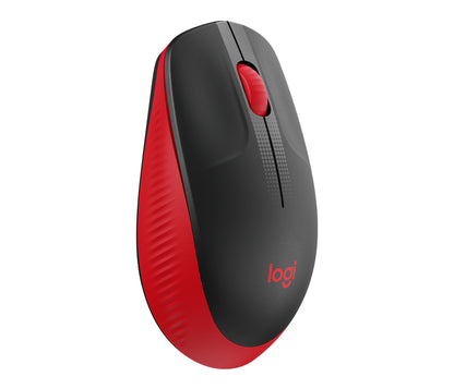 MOUSE INALAMBRICO M190 AMBIDIES DE TAMANO REGULAR COLOR ROJO