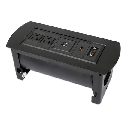 CAJA DE CONEXION PARA MESA CON ENCHUFE USB HDMI VGA