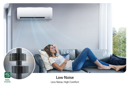 Aire Acondicionado LG DualCool Inverter 2 Toneladas 24000 BTU/h Solo Frío 220V Wi-Fi ThinQ App