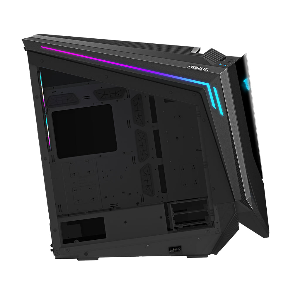 Gabinete Gamer Gigabyte Aorus C700 Glass Torre Completa ITX mATX ATX EATX 5xFan RGB Fusion 2.0 Cristal Templado Negro