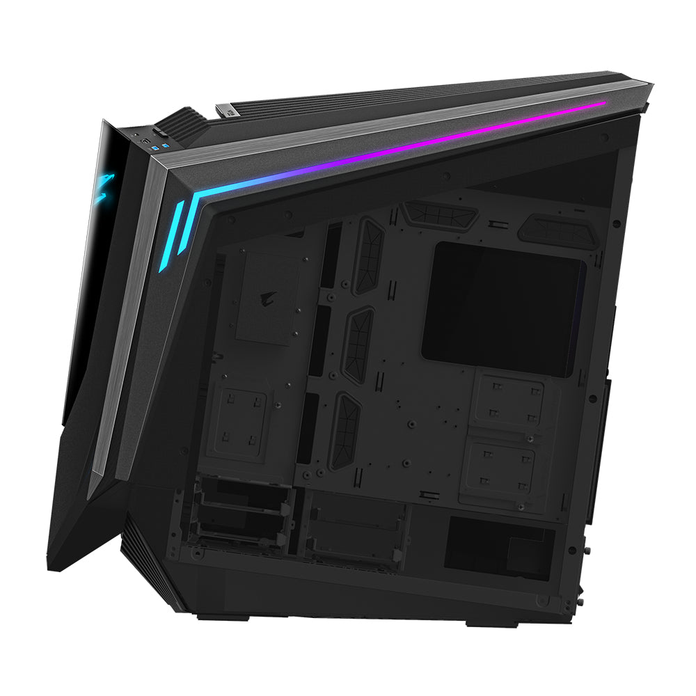 Gabinete Gamer Gigabyte Aorus C700 Glass Torre Completa ITX mATX ATX EATX 5xFan RGB Fusion 2.0 Cristal Templado Negro