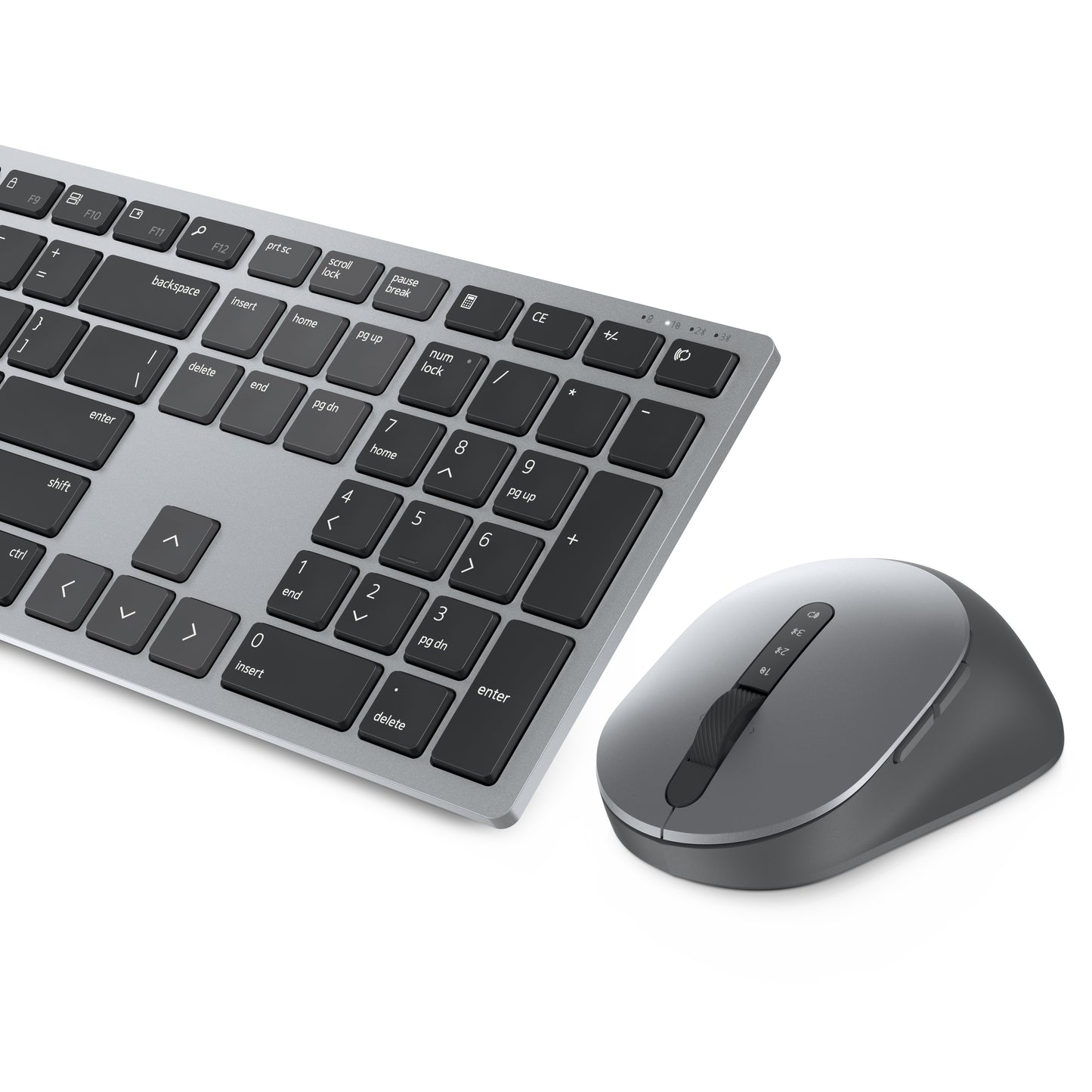 Kit Teclado y Mouse Dell Premier Wireless KM7321W EspaÃ±ol Color Gris titanio Garantia 3 aÃ±os