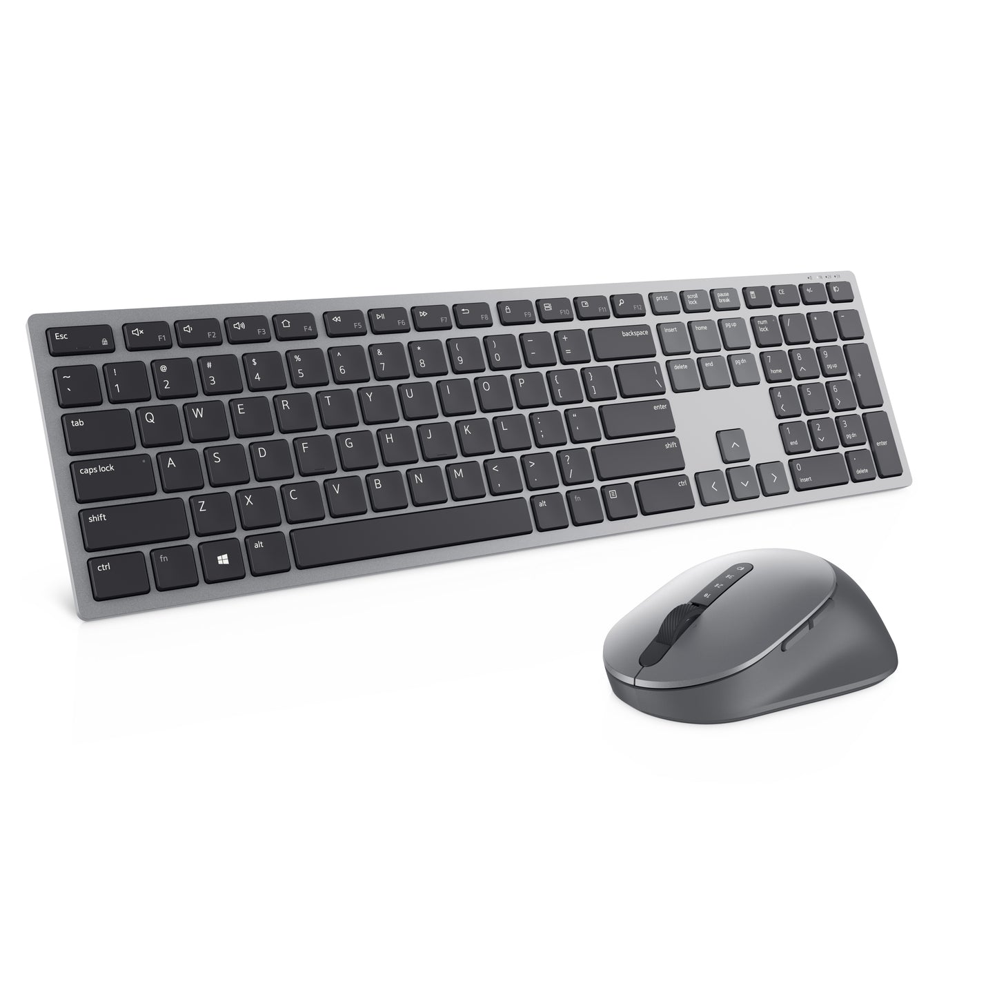 Kit Teclado y Mouse Dell Premier Wireless KM7321W EspaÃ±ol Color Gris titanio Garantia 3 aÃ±os