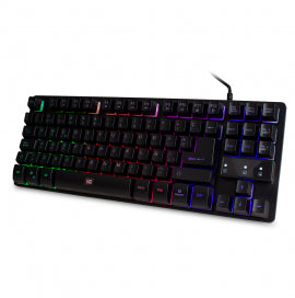 Teclado Vorago Start The Game KB-503 TenKeyless Iluminación RGB USB Color Negro