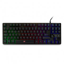 Teclado Vorago Start The Game KB-503 TenKeyless Iluminación RGB USB Color Negro