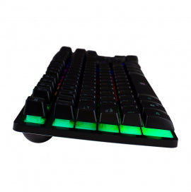 Teclado Vorago Start The Game KB-503 TenKeyless Iluminación RGB USB Color Negro