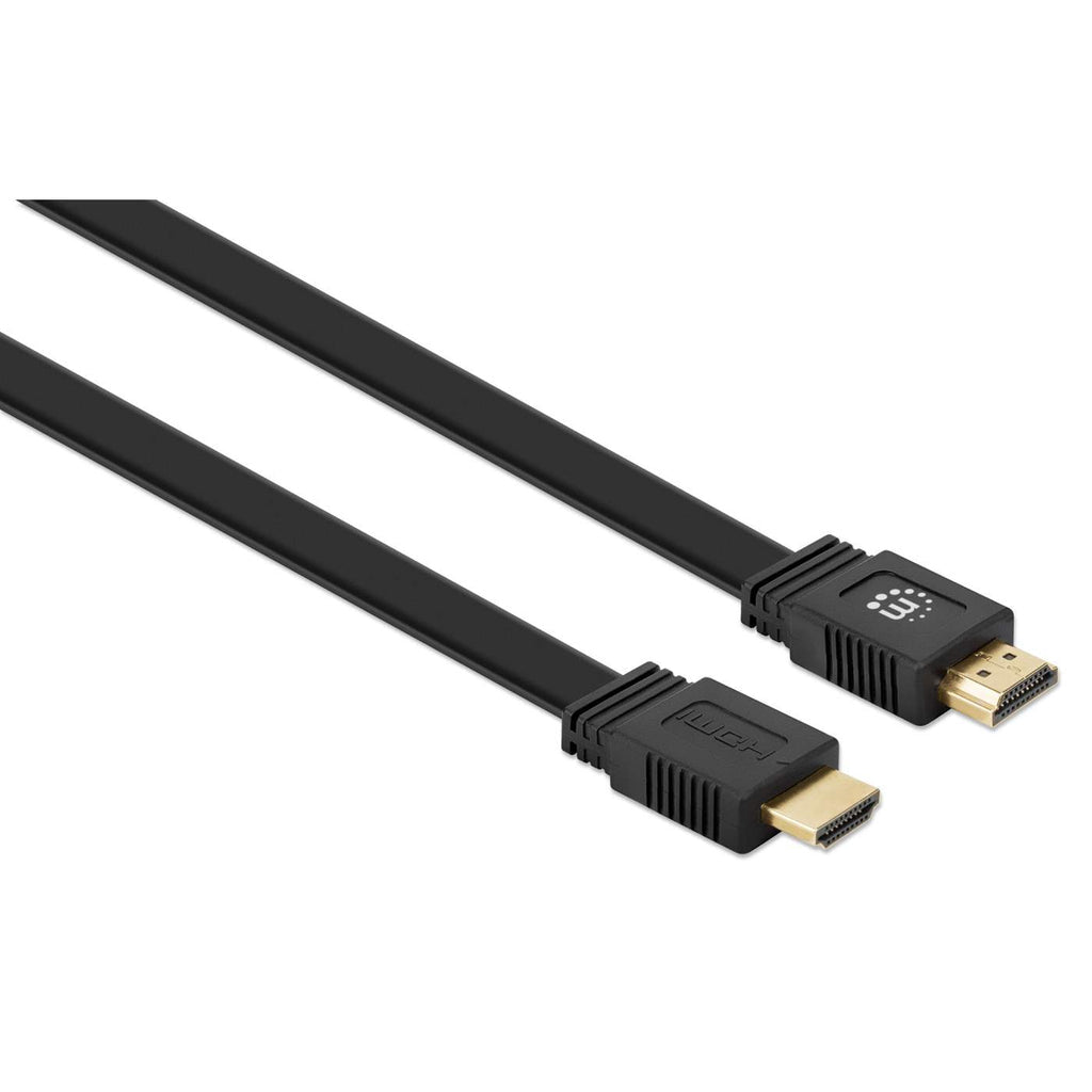 Cable Manhattan HDMI Plano Alta Velocidad con Ethernet 10m Color Negro