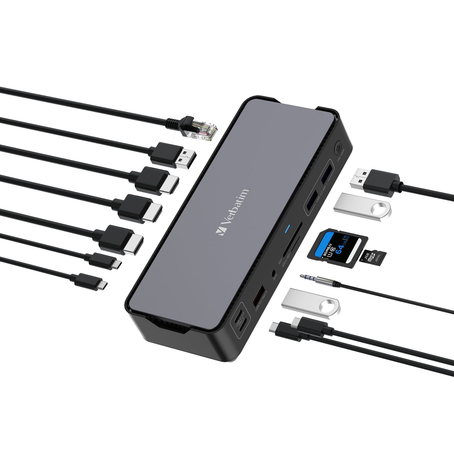 Docking Verbatim USB-C Pro 15 en 1